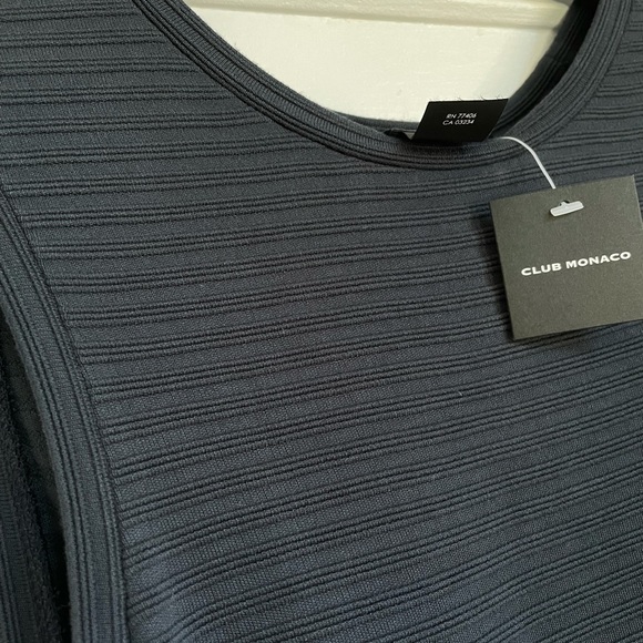 Sleeveless Tie Back Top in Navy - Picture 2 of 3